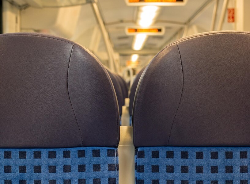 Fotele w pociągu
